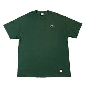 40s & Shorties Flip Flop Green Graphic Shirt Embroidered Logo Streetwear Mens XL